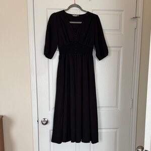 Chic Black Long Sleeve Dress